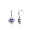 Populares aretes nuevos europeos y americanos aretes de plata esterlina s925 con incrustaciones de circón colorido libro rojo pequeño aretes microincrustados personalizados