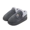 Chinelos de algodão antiderrapantes para idosos para mulheres, novo modelo outono e inverno 2026, sapatos quentes de algodão com sola grossa para casa para homens