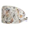 Gorro de Trabajo para Clínica Transfronteriza, Gorro Quirúrgico de Copa Redonda, Gorro sin Visera para Personal Médico, Gorro con Amarre Trasero, Gorro Protector