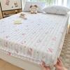 Fronteiriço Primavera e Verão Novo Tipo a Peso Alto Capim de Seda Fio de Camada Dupla Lençóis de Cama Lençóis de Cama de Solteiro Lençóis de Cama para Dormitório de Estudantes Antiderrapante