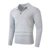 Negocios Casual Comercio Exterior Transfronterizo Estilo Old Money Suéter de Punto con Botones y Cuello Cuadrado Nuevo para Hombre Ropa Cálida para Otoño e Invierno