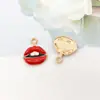 1 Peça de Acessório de Joia Esmaltado Vermelho, Peixe Marinho Animal Esmaltado DIY Pingente de Colar Pulseira Acessório de Joia Atacado