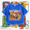 Camiseta Infantil de Manga Curta Tema Restaurante da Suzi Verão Homem Melancia Desenho Animado Meninos Top 100% Algodão