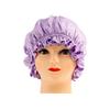Gorro de dormir de seda de doble capa, gorro para dormir, gorro para el cabello, gorro lunar, gorro para el cabello, gorro de maquillaje de belleza, gorro de seda morera para el cuidado del cabello en casa.