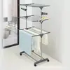 Estante Secador de Ropa de 19 Tubos, Estante de Ropa Multicapa Móvil, Estante para Toallas del Hogar, Estante Secador de Ropa Plegable Telescópico de Pie Fabricante