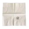 Servilletas Cuadradas de Doble Capa 250 piezas 60% de descuento para Cafeterías, Logo Impreso Personalizado, Servilletas de Papel para Limpiar la Boca, Papel de Tejido de Doble Capa Engrosado