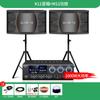 Qisheng set de altavoces KTV de alta potencia de 10 pulgadas para sala de estar en casa máquina de karaoke set completo de micrófono inalámbrico
