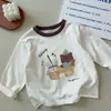 Camiseta Infantil de Manga Longa ~ Novo Estilo Primavera e Outono Fofa com Gola Redonda para Meninos e Meninas, Camiseta Básica Stylish e Versátil para Bebês