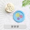 Juego de sellos para el Día del Niño de 15 mm, mini sellos de cera con diseño de pastel de plantas, ideales para regalos, sobres y bodas.