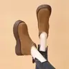 Zapatos de Algodón Cálidos Nuevos de Invierno 2025, Botines Cortos, Zapatos de Mujer con Suela Gruesa, Botas de Nieve, Zapatos Birkenstock con Forro de Felpa para Mujer, Botas Martin