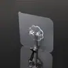 Gancho Adhesivo Transparente de Acrílico Flor de Ciruelo Sin Perforación Uso Fuerte Sin Rastro Gancho Invisible Gancho para Pared Puerta Trasera Fuerte