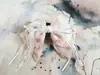 Pinza para el cabello hecha a mano con estampado de lazo de encaje estilo francés, de alta gama, moderna y fresca, pinza para coleta semi-recogida para niñas