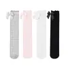 Medias para Niñas Primavera y Otoño Estilo Lolita Japonés Calcetines de Princesa con Lazo Blanco Medias Altas Hasta la Rodilla para Niñas