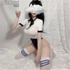 Yurui ropa interior sexy uniforme tentación japonés sexy traje de baño de aguas estancadas espalda abierta mono traje de comercio exterior