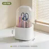 Tubo de Armazenamento de Ferramentas de Crochê Rotativo BNBSR para Tricô e Crochê Feitos à Mão, Organizador de Mesa e Caixa de Armazenamento