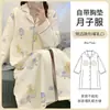 Xiyue 2026 Venta al por mayor Vestido de maternidad con solapa de algodón de imitación Primavera y Otoño Mujeres embarazadas Período de embarazo Posparto Holgado Ropa de dormir para el hogar