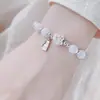Pulsera de Flor Ojo de Gato para Mujer Nuevo Estilo Chino Fresco Estilo Lujo Ligero Versátil Flor de Loto Nafu Lúcido Marca Pulsera de Loto