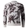 2025 Nuevo Suéter de Punto Jacquard Grueso de Terciopelo de Coco de Pelo Largo Cuello Redondo Chaqueta Pulóver Tendencia Otoño e Invierno