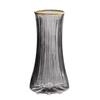 Jarrón de cristal con arreglo floral de estilo nórdico de alta calidad, arreglo floral de lirio de agua, decoración de sala de estar de alta calidad