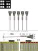 Escova Elétrica Tipo Caneta 2,35/3mm Cabo Escova de Aço Nylon Fivela de Noz Costura Polimento de Metal Remoção de Ferrugem Escova Reta Pequena