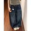 Jeans Curvos Estilo Diseñador para Mujer, Nuevo Estilo Primavera 2026, Tallas Grandes para Figuras Curvilíneas, Tiro Alto, Pantalones de Pierna Ancha que Cubren la Cadera