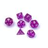 Fornecimento direto da fábrica de dados de mesa multifacetados de 10 mm, mini jogo de dados DND, plástico colorido, luminoso, dois lados, cor de terno