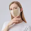 [Procesamiento Personalizado] Mascarilla de Protección Solar 100% Seda de Morera con Correas Ajustables para las Orejas y Protección Ocular Elevada, Mascarilla Tridimensional para Mujeres