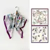 Nuevo Pañuelo de Seda Estampado Digital de Sarga a Doble Cara para Mujer Pañuelo de Flores de Alta Gama Transfronterizo Pañuelo Cuadrado Dulce Fresco para el Pecho Personalizado