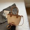 Moda Verano 2026 Tendencia Sofisticado Nuevo Estilo Artístico Tejido Elegante Versátil Bolso de Hombro Cruzado Bolso Cubo
