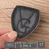 Patches Bordados para Computador em Couro Atacado, Insígnias Pequenas Pretas, Etiquetas Bordadas, Patches de Decoração para Roupas, Apliques
