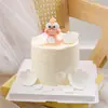Decoración de Adornos para Pastel de Luna Llena de Bebé Serpiente Linda de Dibujos Animados Cumpleaños Niño Niña Mesa de Postres Enchufe para Hornear