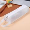 Estuche de Malla Transparente para Lápices Macaron Gran Capacidad Bolsa para Lápices Corea del Sur Simple Estudiante Examen Cremallera Bolsa para Papelería