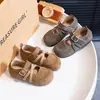 Zapatos Mary Jane Estilo Ballet para Niñas 2026 Otoño Nuevos Zapatos Ligeros de Princesa para Niñas Pequeñas Zapatos de Cuero Birkenstock