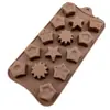 Molde de silicona geométrico de cereza para chocolate, molde para hielo, gelatina, pudín, dulces, molde para velas