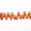 Cuentas de gota de agua puntiagudas hechas a mano DIY accesorios para el cabello pulsera aretes material de cuentas cuentas de cristal cuentas de vidrio 6 x 12 mm