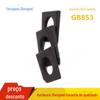 Arruela Quadrada Oblíqua de Aço Perfil U Quadrado Gaxeta Quadrada Oblíqua Gaxeta de Ângulo Ausente Pastilha Quadrada Oblíqua Plana M6-M42