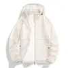 Chaqueta de Protección Solar para Piel, Unisex, Fresca y Sencilla, Ligera, Transpirable, Resistente a los Rayos UV UPF50+, Chaqueta con Capucha de Sensación Helada para Protección Solar