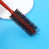 Pente Modelador com Cerdas de Javali, Pente de Madeira para Styling, Pente Rolo Redondo, Pente de Madeira Atacado, Pente para Cachos, Resistente ao Calor