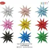 Variedad de Formas de Estrella Explosivas Estrella de Seis Puntas Conectadas 4D Decoración para Fiesta Temática Arreglo de Cumpleaños Globos de Aluminio para Niños