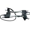 Maneta de freno para scooter eléctrico sin desmontaje, maneta de freno, maneta de freno con cable, engrosada, todo aluminio, negra