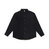 Camisa de Manga Larga Lisa con Solapa para Hombre 2026 Otoño Nueva Camisa de Trabajo Streetwear Casual Pesada Americana Tendencia
