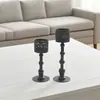 Portavelas de Hierro Pintado con Spray Europeo Transfronterizo Portavelas de Fotografía Adornos para Velas Accesorios Retro para Bodas Soporte para Velas Creativo de Amazon