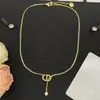 Dior/Dior Nueva Versión de Alta Gama Transfronteriza Collar Finamente Elaborado de Nariz de Cerdo Cd para Mujer, Estilo de Lujo Venta al por Mayor