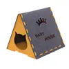 Nido de Gato Nuevo Modelo Transfronterizo, Nido Triangular de Tela de Fieltro, Semicerrado, Adecuado para Todas las Estaciones, Tienda para Mascotas, Nido de Gato Desmontable