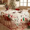Manteles Navideños de Venta Caliente Transfronteriza con Elementos de Dibujos Animados de Moda para Decoración de Restaurantes y Creación de Ambiente, Venta al por Mayor