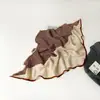 Lenço de Seda Estampado Levemente Luxuoso para Mulheres, Lenço Triangular, Lenço Triangular Decorativo de Seda, Lenço de Pescoço, Xale, Atacado