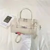 Bolsa de mão feminina casual de nicho vintage, bolsa almofada, nova moda primavera 2026, estilo coreano, bolsa transversal simples para o dia a dia