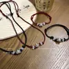 Dança do Dragão Dança do Leão Chapeuzinho Vermelho Mesmo Moe Legal Pulseira Colar de Dança do Leãozinho Corda de Mão Ajustável para Meninas Verão Casal