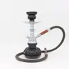 Hookah árabe direto da fábrica, barra completa, pequeno SHISHA, narguilé de tubo único e duplo, recipiente de fumaça de vidro