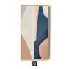 Nórdico abstrato alpendre pintura decorativa versão vertical corredor pendurado pintura Morandi rosa menina coração mural fábrica atacado